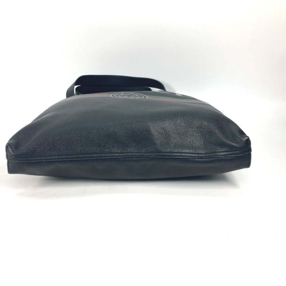 GUCCI Authentic Black Leather Shoulder Bag - Picture 5 of 12